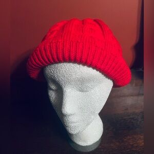 Aris Cherry Red(not red/orange)Knit Hat